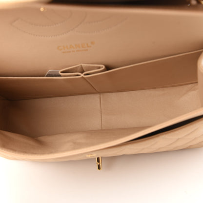 Chanel Caviar Quilted Jumbo Double Flap Light Beige 5 of 11
