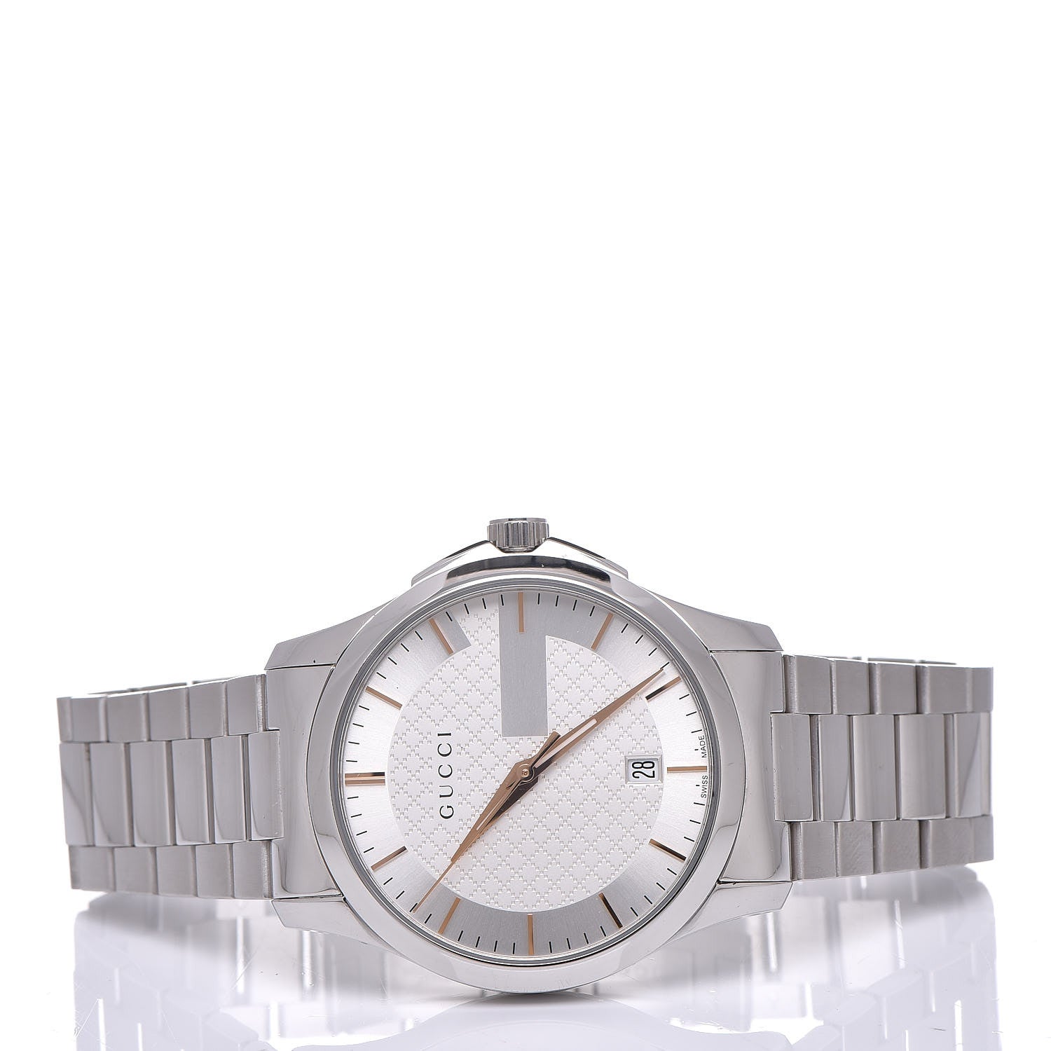 Gucci Stainless Steel 38mm G-Timeless Quartz Watch 3 of 7