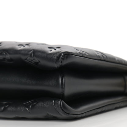 Louis Vuitton Lambskin Embossed Monogram Coussin PM Black 8 of 8