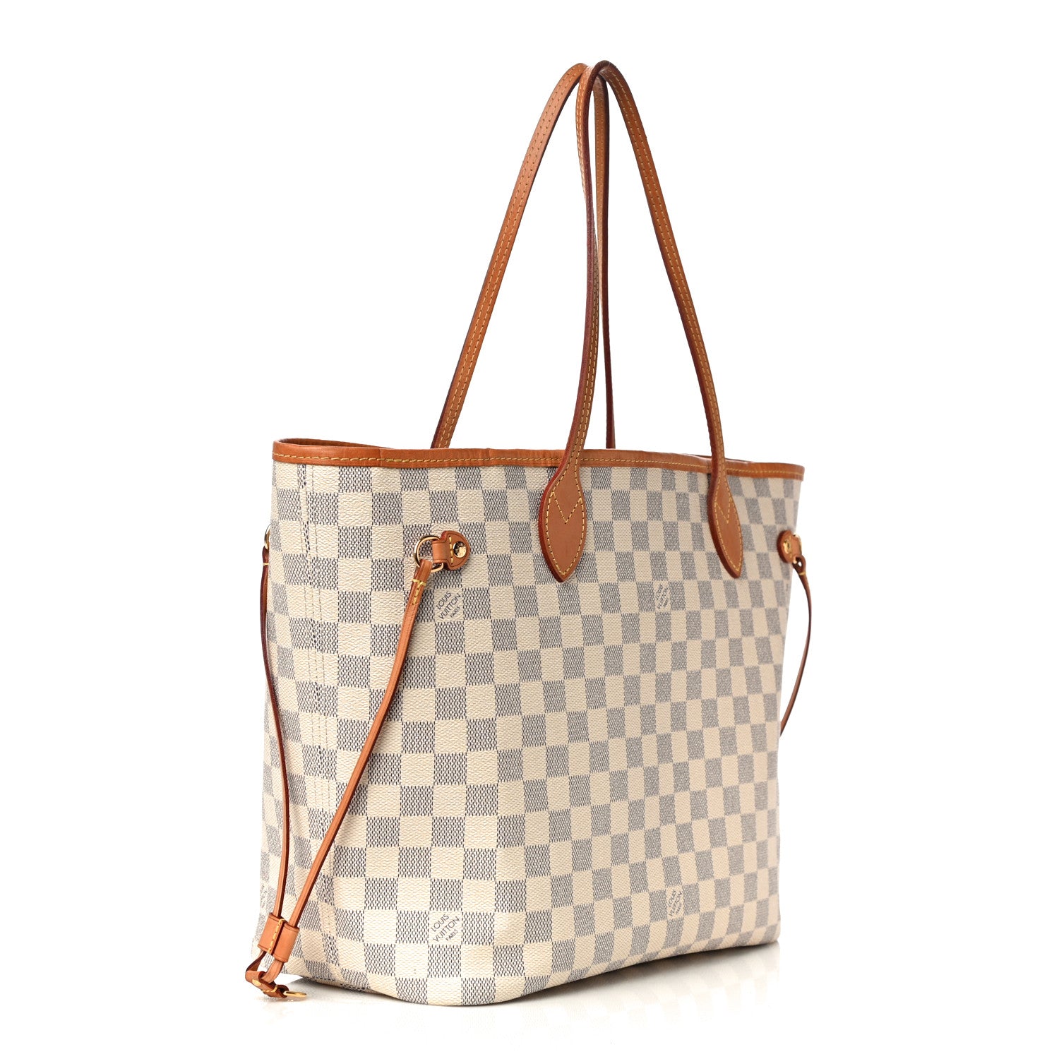 Louis Vuitton Damier Azur Neo Neverfull MM Rose Ballerine 3 of 16