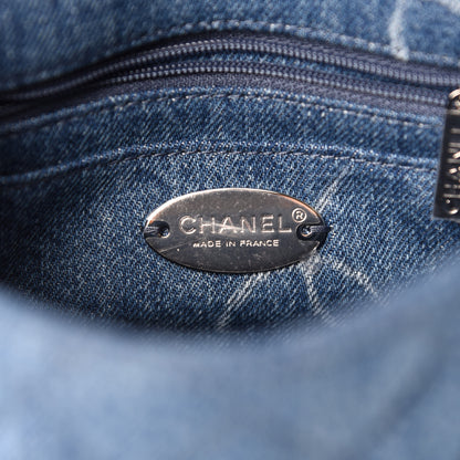 Chanel Denim CC Quilted Mini Square Flap Blue 8 of 11