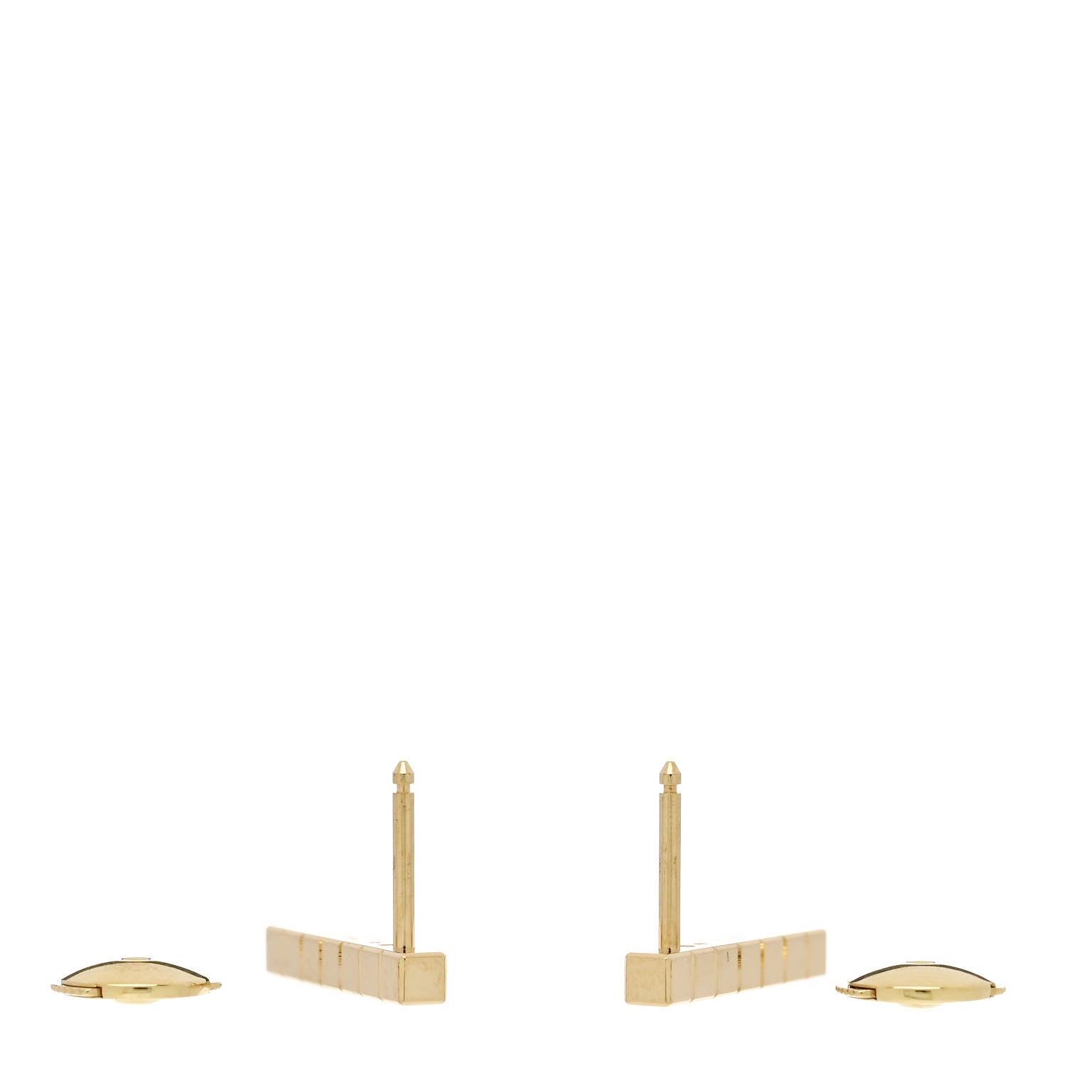 Chopard 18K Yellow Gold Diamond Ice Cube Pure Earrings 3 of 4