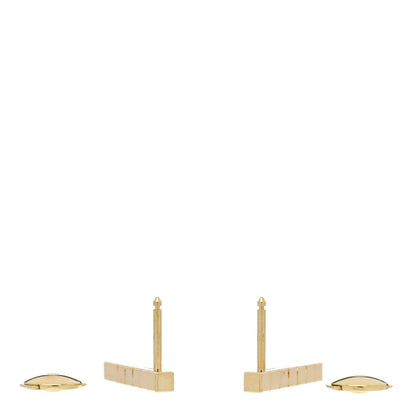 Chopard 18K Yellow Gold Diamond Ice Cube Pure Earrings 3 of 4