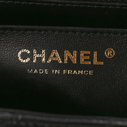 Chanel Lambskin Quilted Mini Strass On Top Flap Black 6 of 11