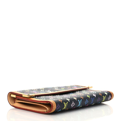 Louis Vuitton Monogram Multicolor Porte Tresor International Wallet Black 4 of 11