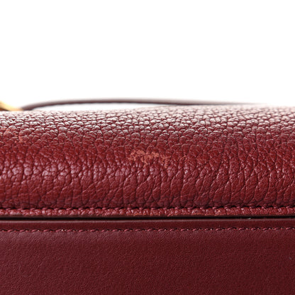 Celine Goatskin Smooth Calfskin Small Ring Bag Dark Ruby 13 of 13