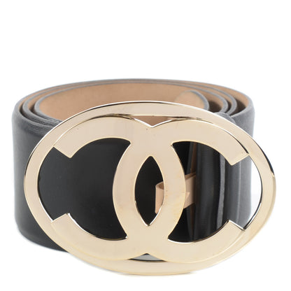 Chanel Calfskin CC Belt 75 30 Black 1 of 6