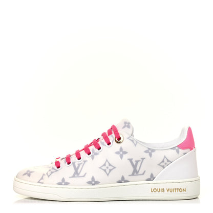 Louis Vuitton Technical Fabric Calfskin Monogram Frontrow Sneakers 37 Pink 1 of 4