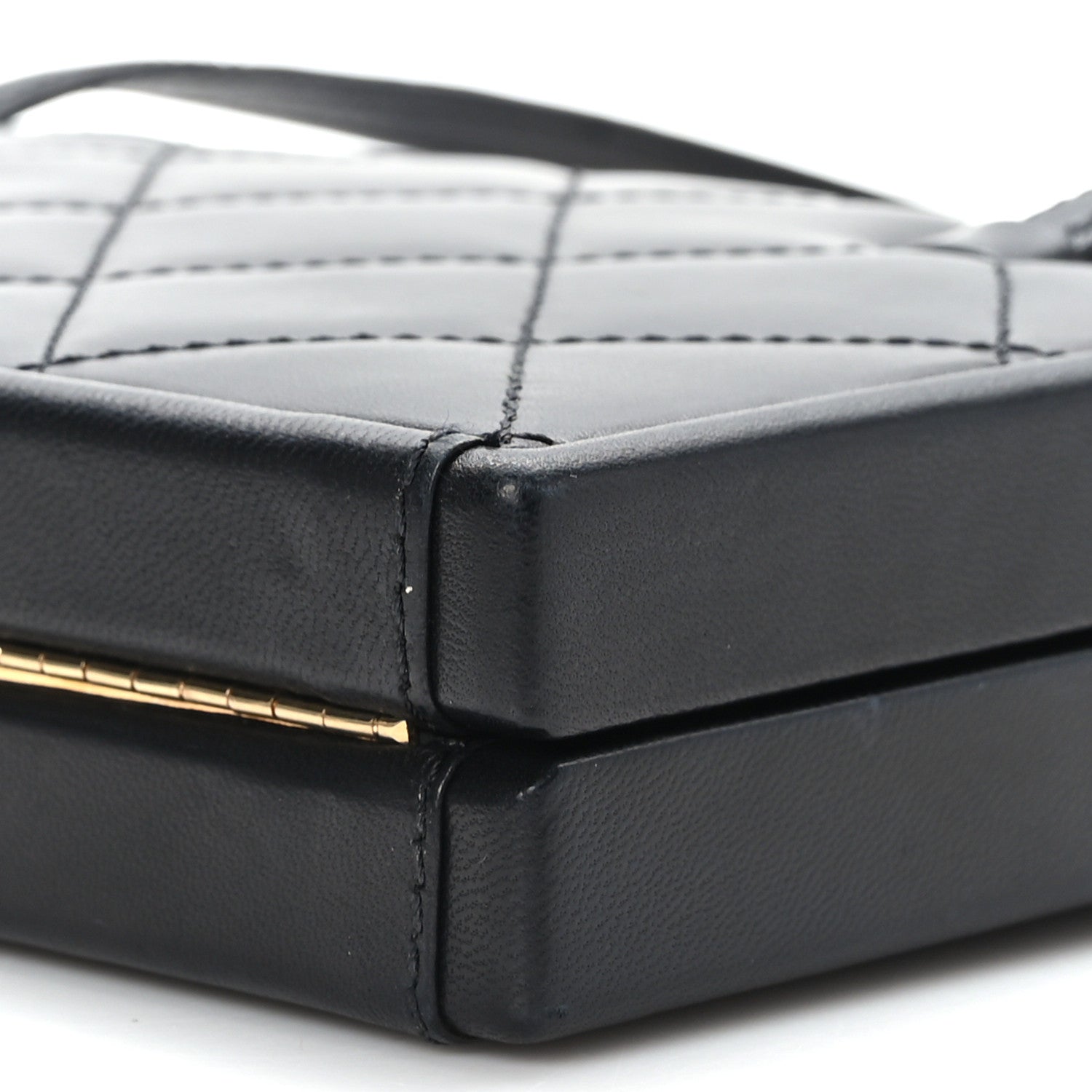 Chanel Lambskin Quilted CC Handle Bag Black 11 of 11