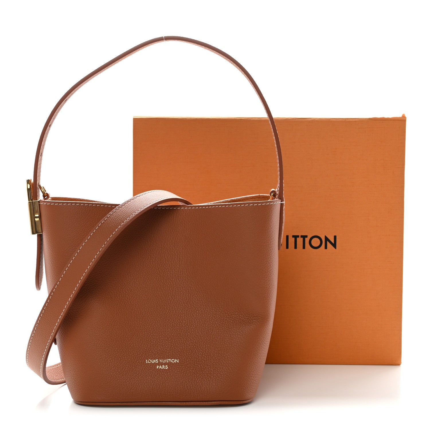 Louis Vuitton Grained Calfskin Low Key All In BB Cognac 1820714