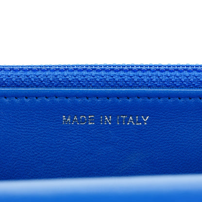Chanel Lambskin Quilted Wallet On Chain WOC Bright Blue 7 of 8