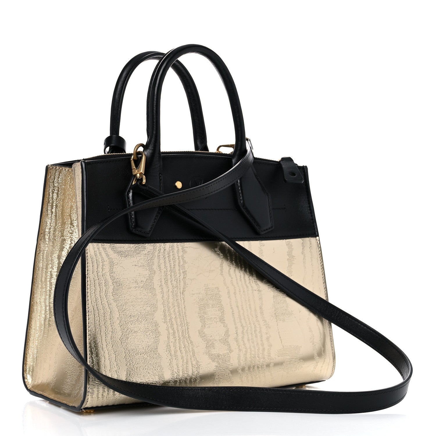 Louis Vuitton Calfskin City Steamer PM Gold 2 of 13