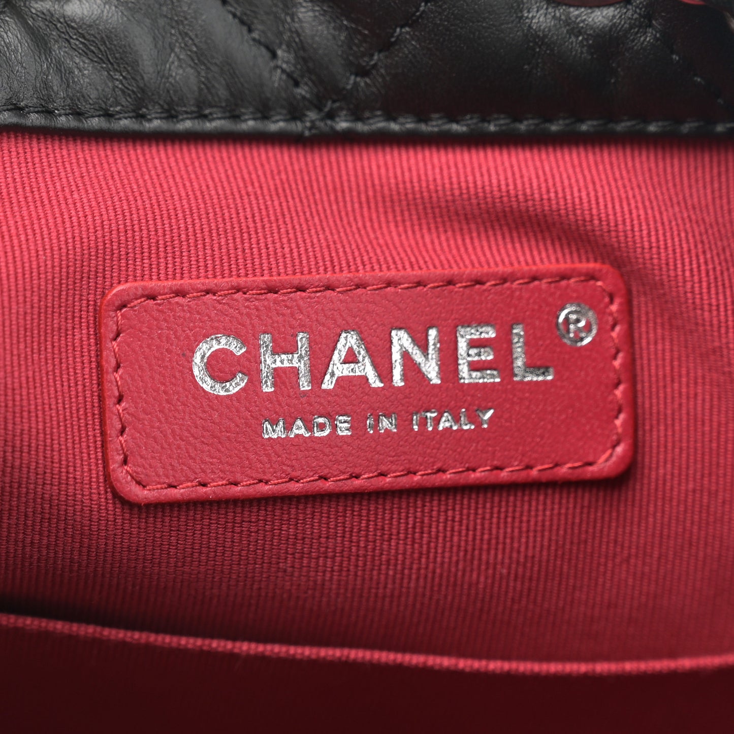 Aged Calfskin Quilted Small Gabrielle Backpack Black