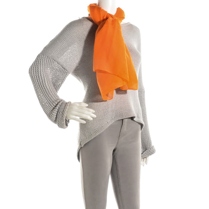 Hermes Cashmere Silk Plume Unie Stole Soucis 2 of 5