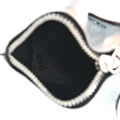Loewe Metallic Calfskin Elephant Coin Purse Silver 5 of 9