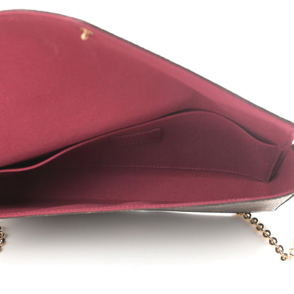 Louis Vuitton Monogram Pochette Felicie Chain Wallet Fuchsia 7 of 18