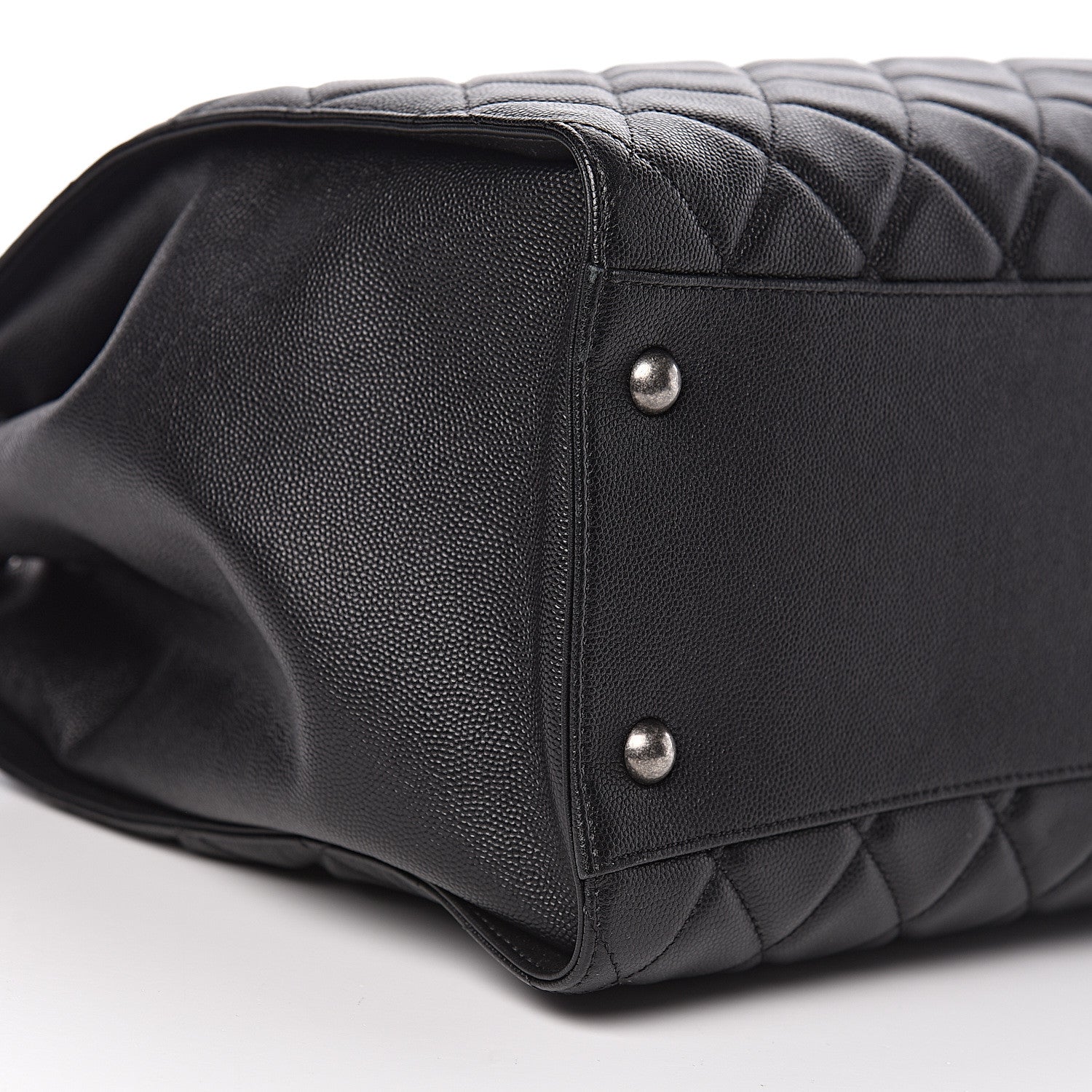 Chanel Caviar Quilted Large CC Bucket Bag Black 5 of 10