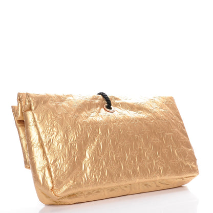 Louis Vuitton Jacquard Quilted Monogram Limelight African Queen Clutch Masai 3 of 7