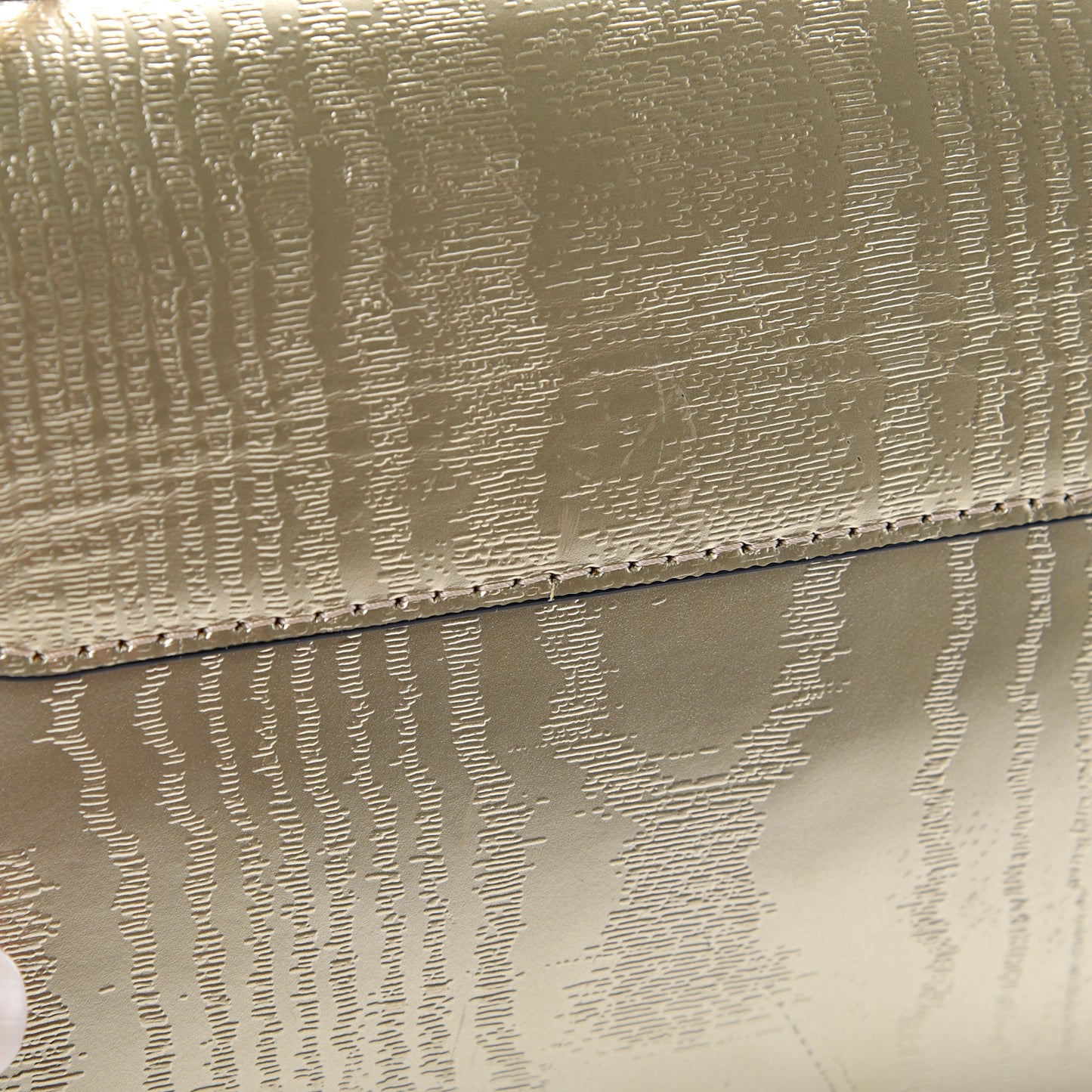 Calfskin Gravity Twist Shoulder Bag PM Gold
