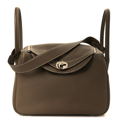 Hermes Taurillon Clemence Lindy 26 Etoupe 5 of 17
