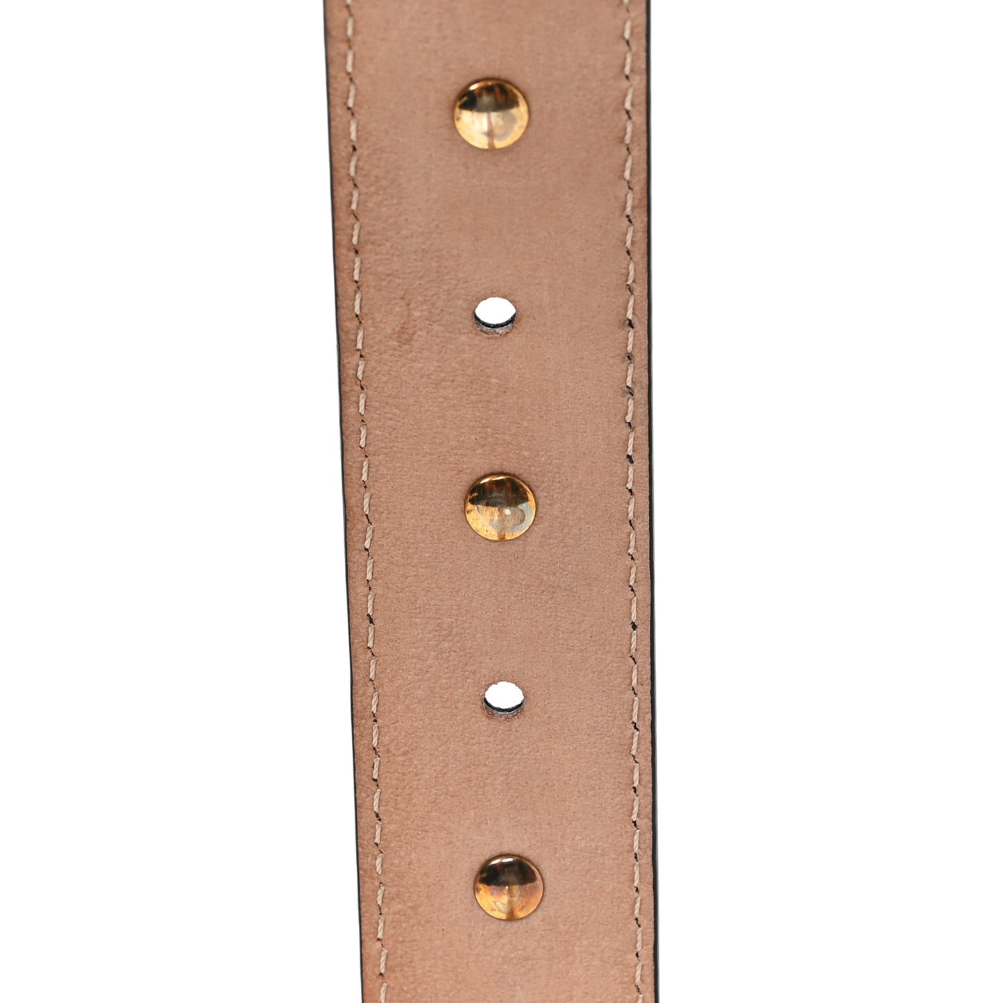 Calfskin Studded Benny Belt 70 28 Black Gold