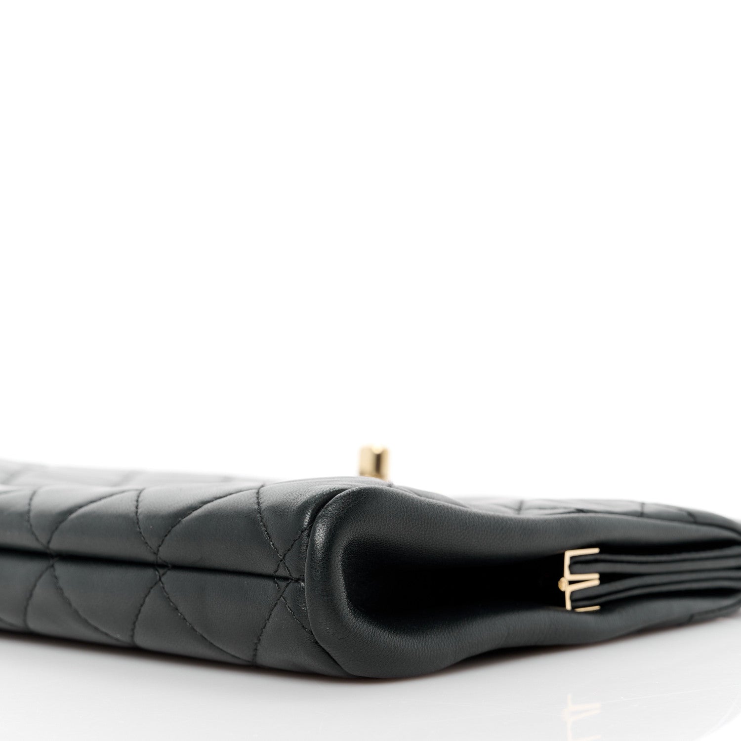 Chanel Lambskin Quilted Clutch Black 11 of 11