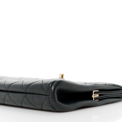 Chanel Lambskin Quilted Clutch Black 11 of 11