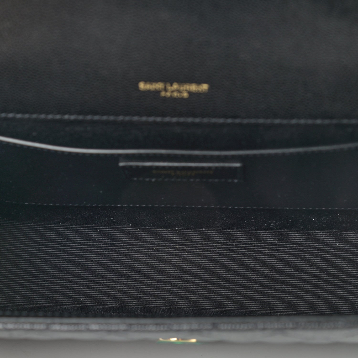 Saint Laurent Grain De Poudre Textured Mixed Matelasse Triquilt Medium Monogram Satchel Black 5 of 8
