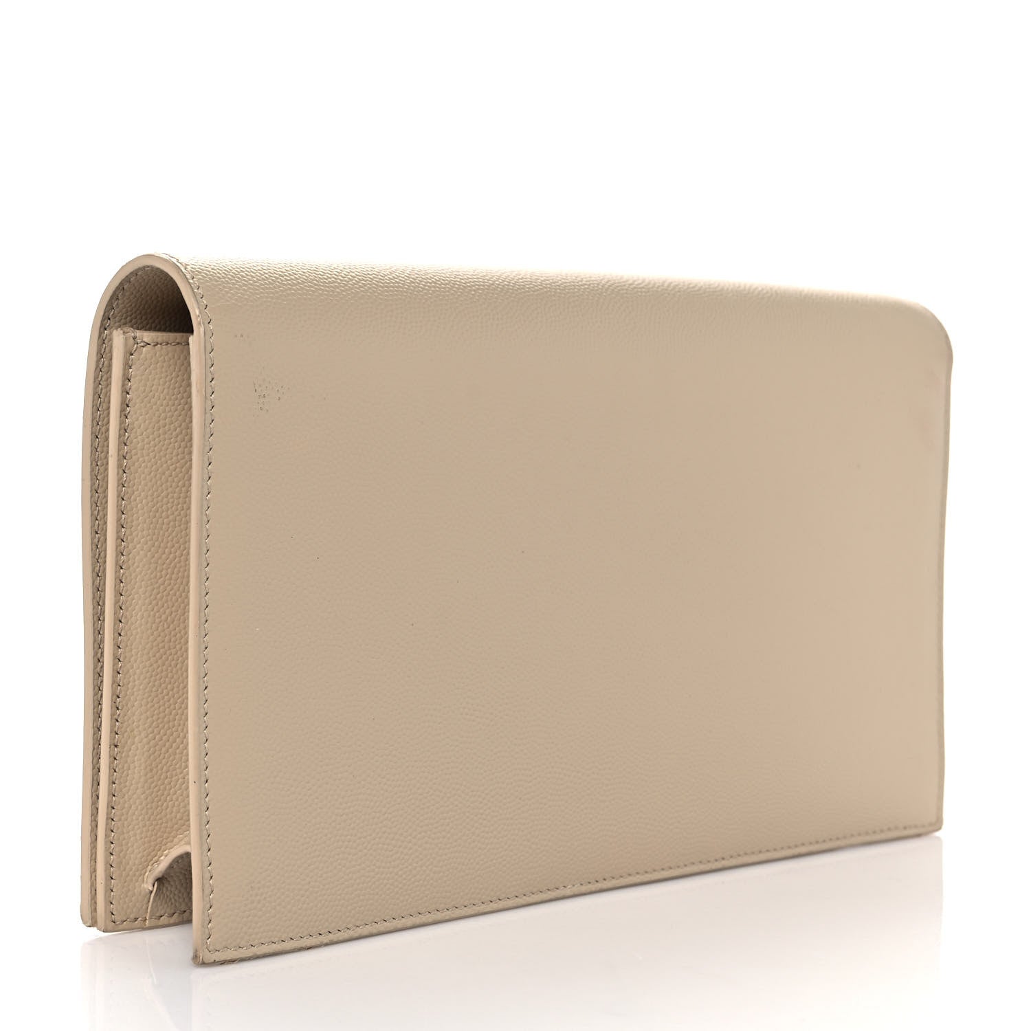 Saint Laurent Grain De Poudre Classic Kate Monogram Clutch Nude Powder 3 of 8