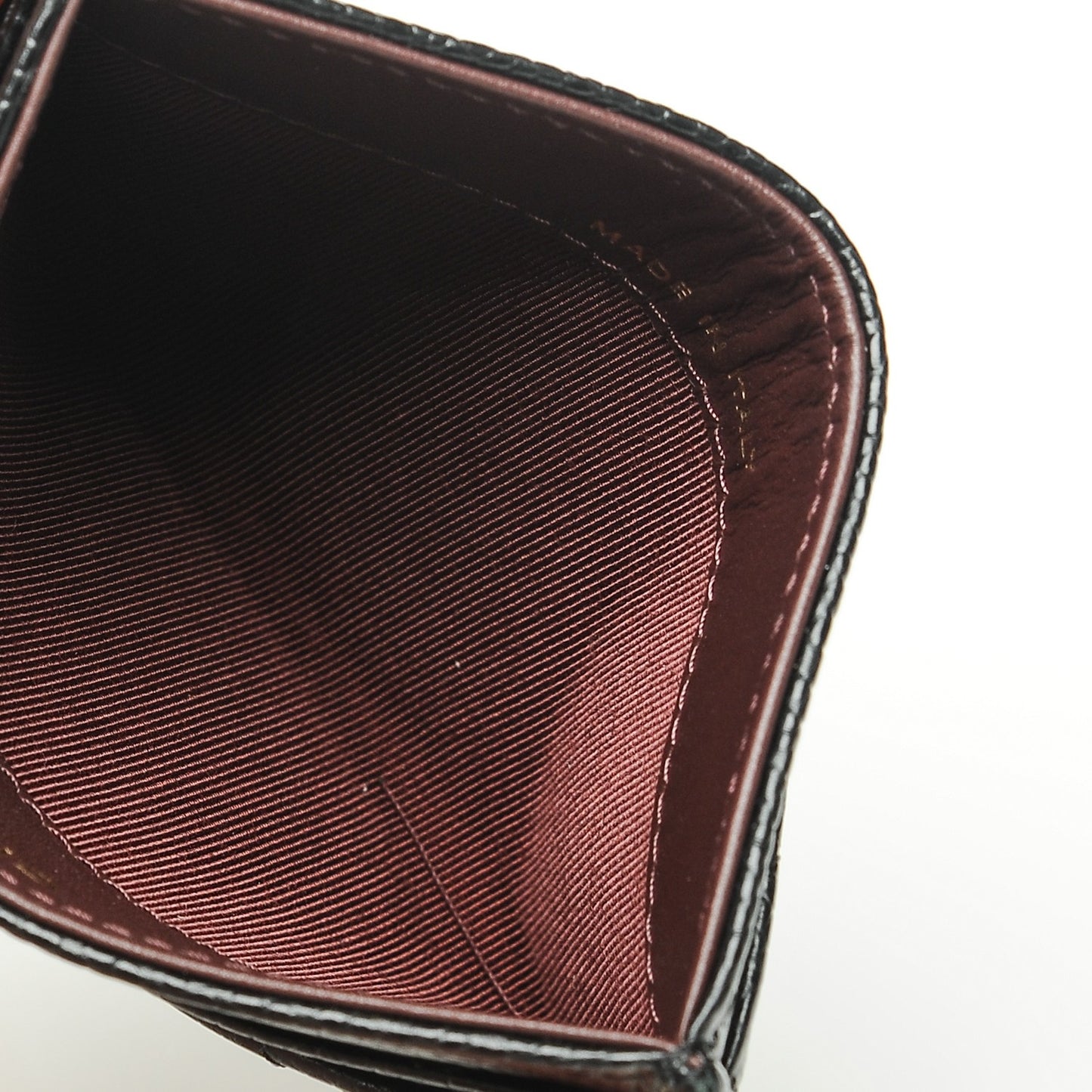 Caviar Quilted Card Holder Black