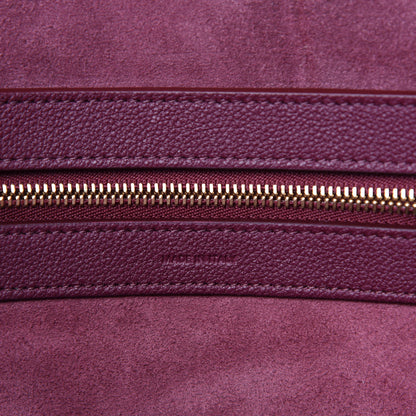 Celine Soft Grained Calfskin Small Belt Cabas Phantom Acai 8 of 9