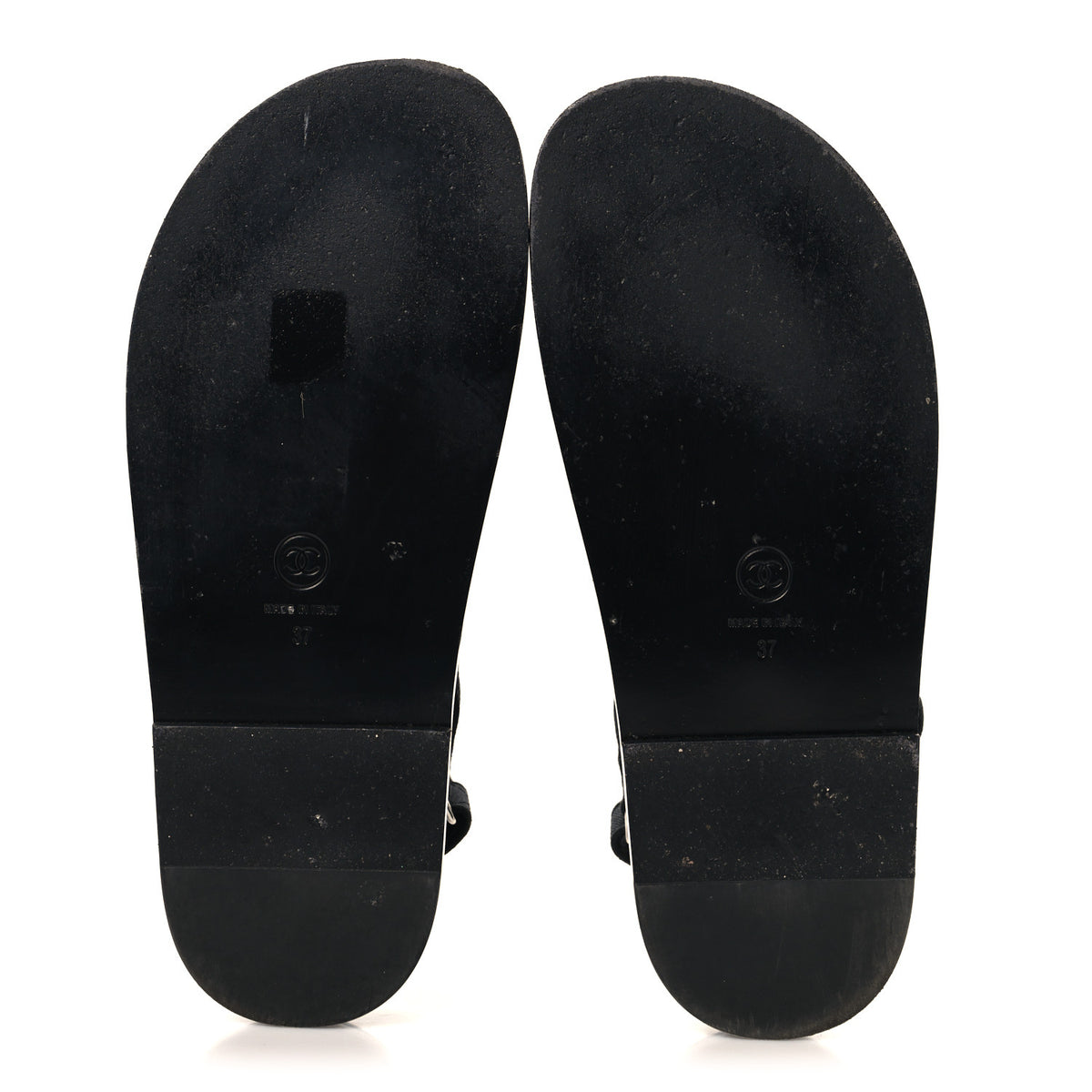 Mixed Fibers Velcro Dad Sandals 37 Black