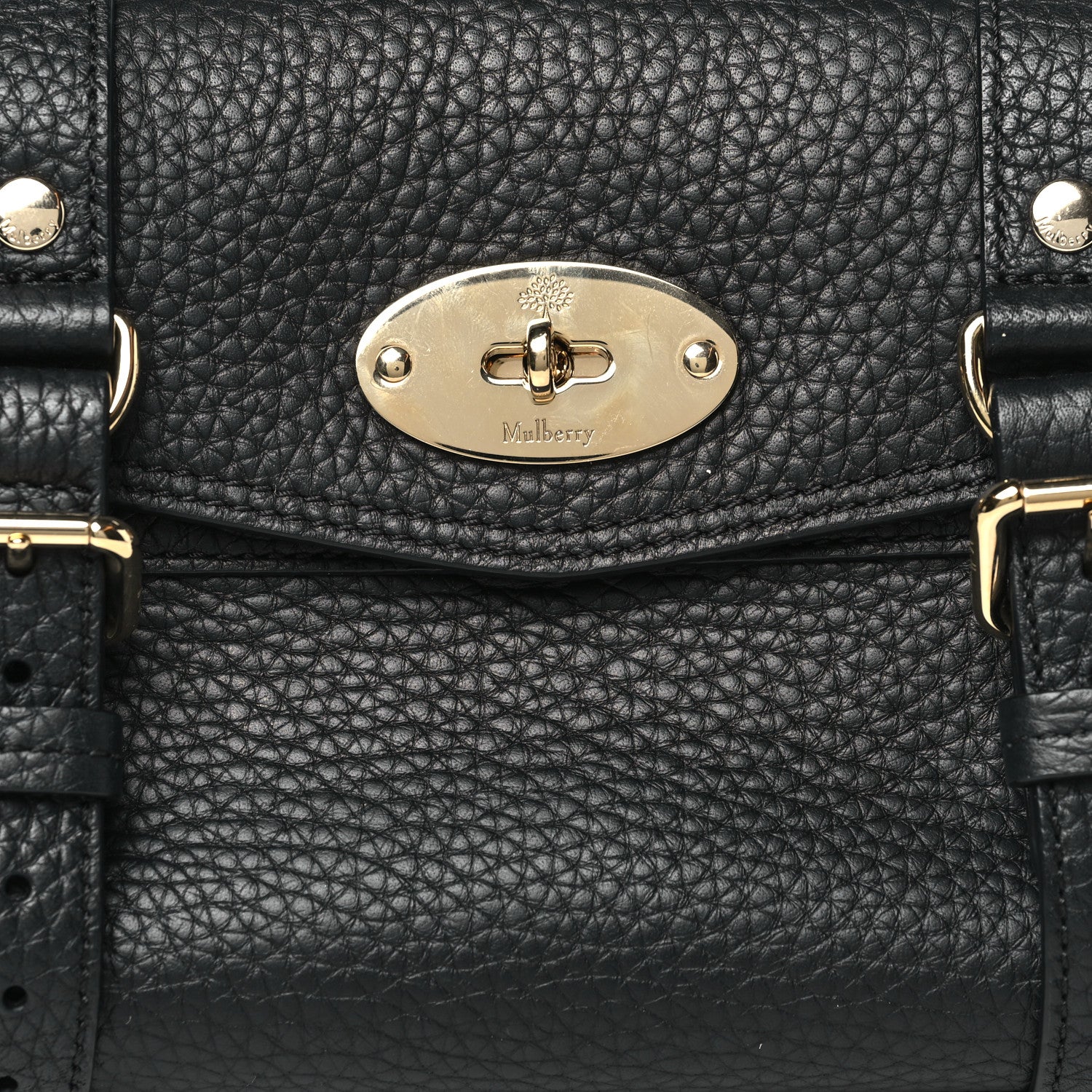 Mulberry Heavy Grain Mini Alexa Black 7 of 9