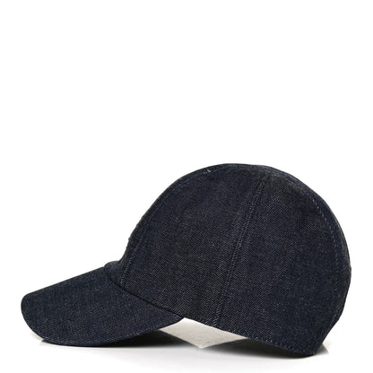 Hermes Cotton Davis H Primavera Cap 56 Indigo 3 of 7