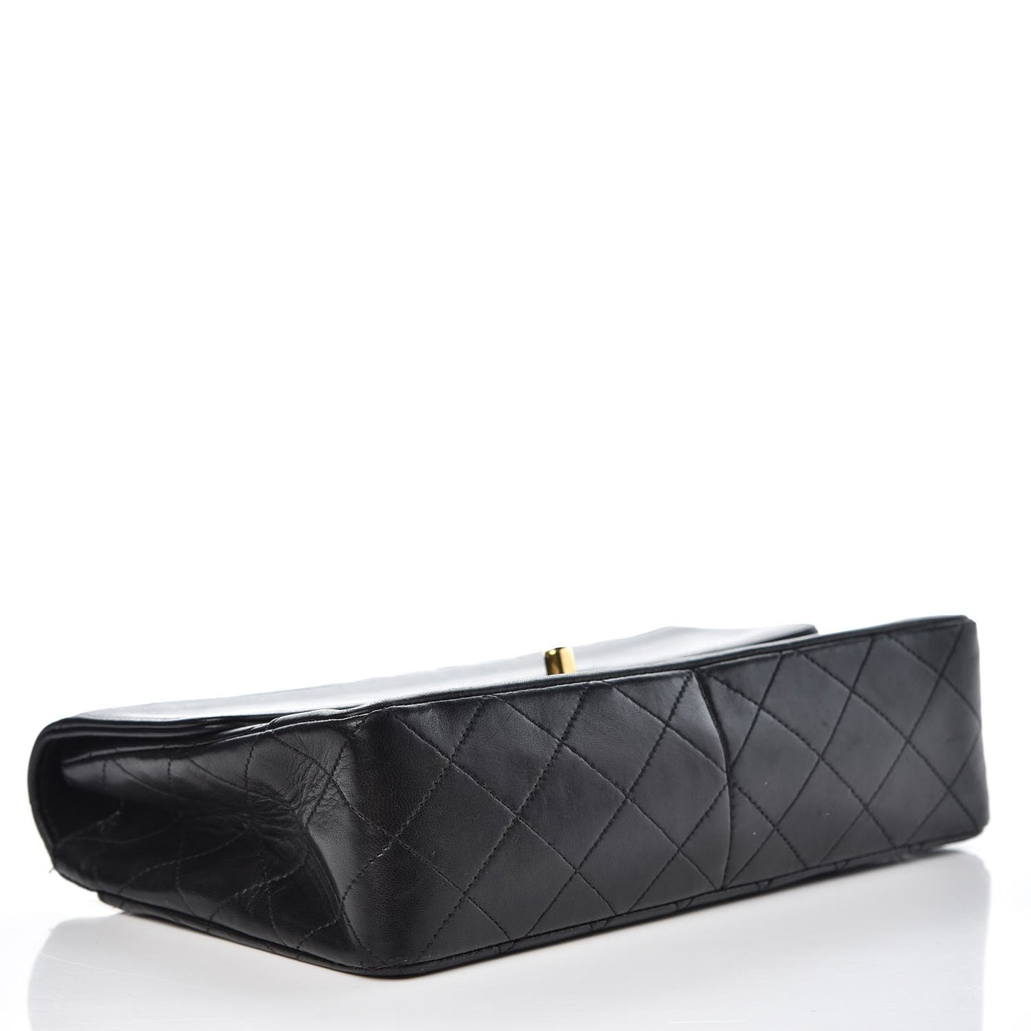 Lambskin Quilted Small Single Flap Black