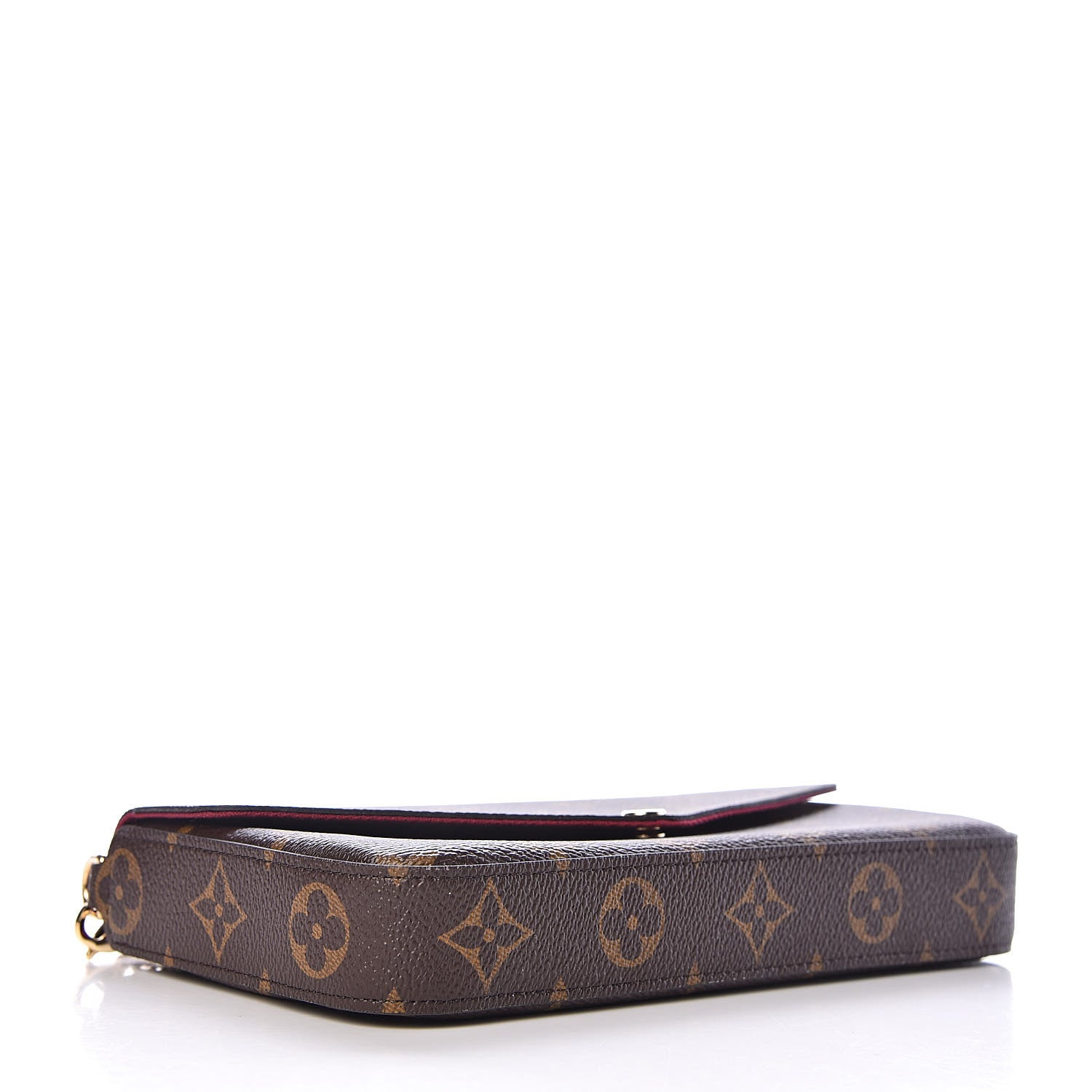 Louis Vuitton Monogram Pochette Felicie Chain Wallet Fuchsia 4 of 10