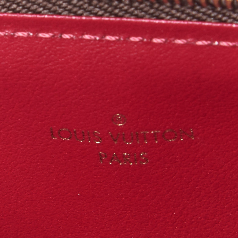 Monogram Felicie Chain Wallet Zippered Insert Fuchsia