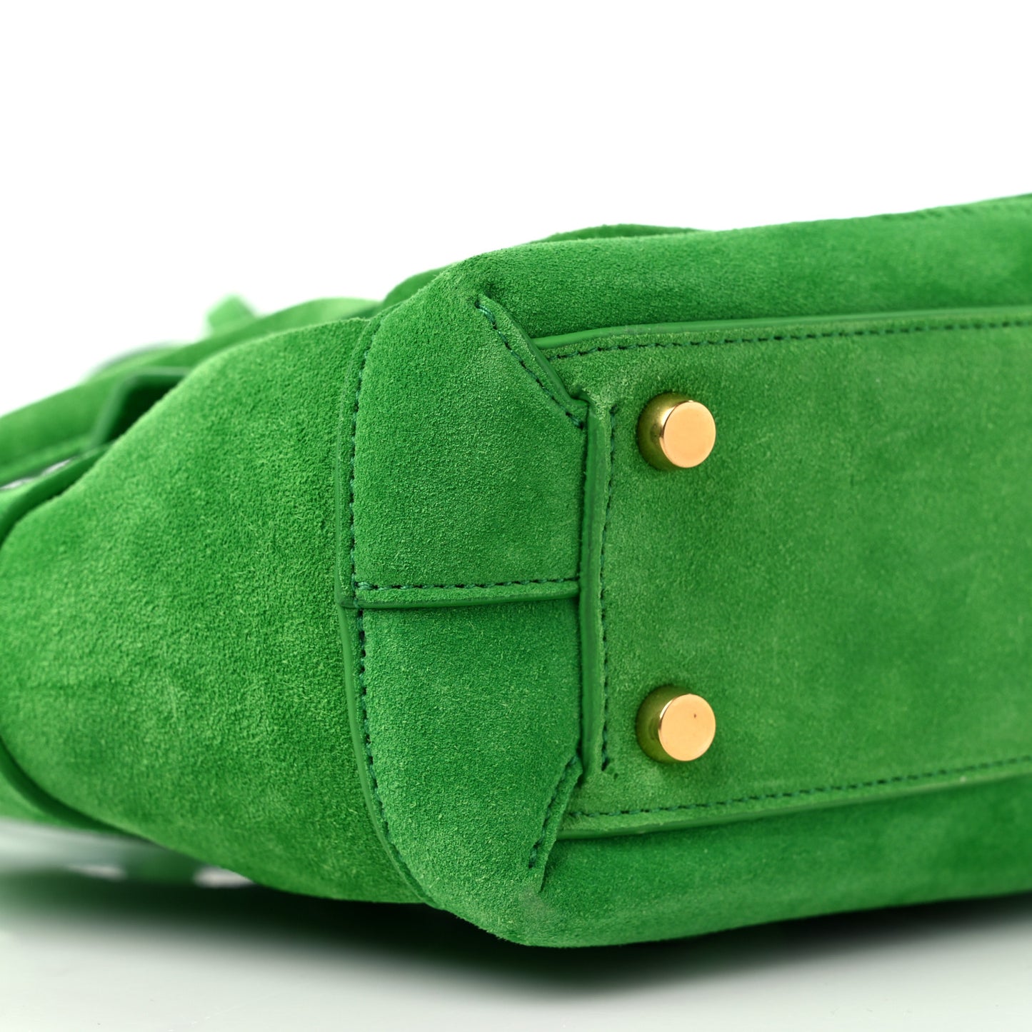 Suede Mini Maxi Intrecciato Arco 33 Parakeet