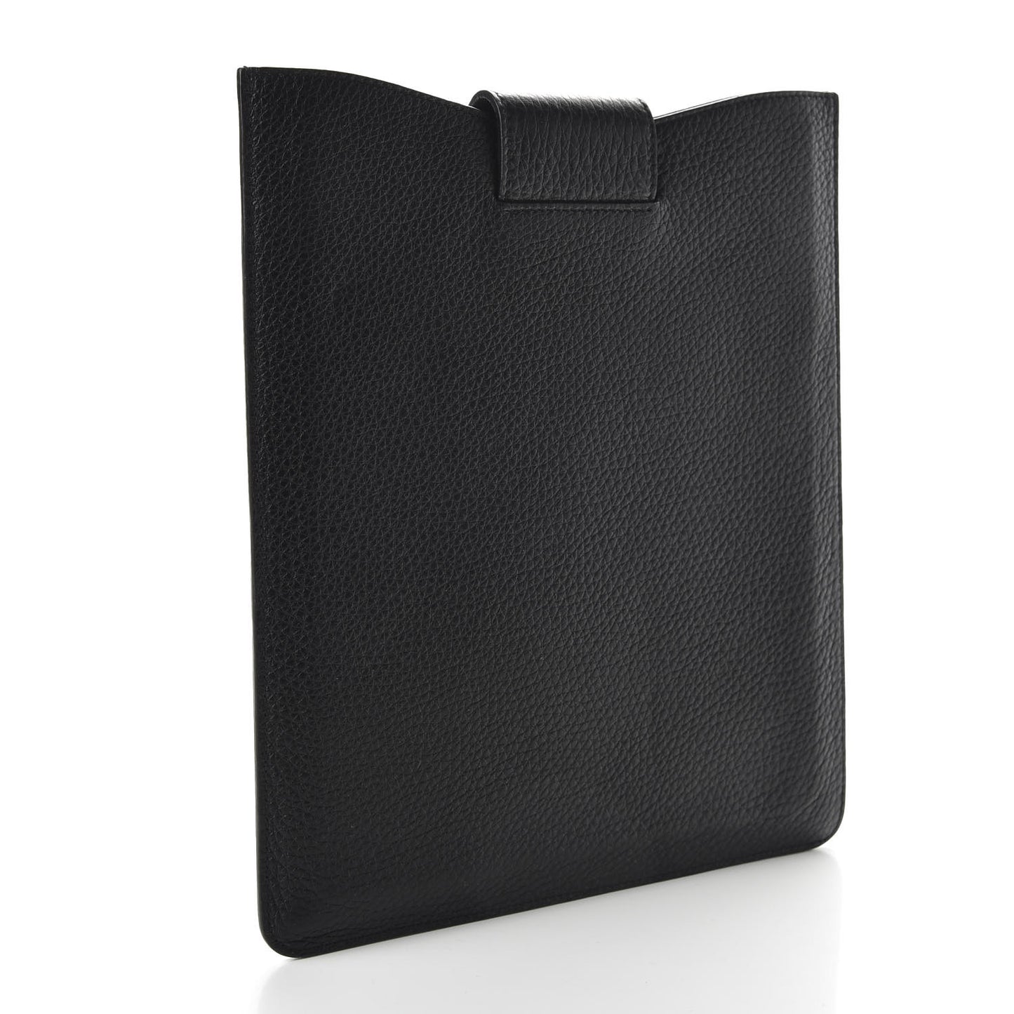 Pebbled Calfskin Soho iPad Case Black