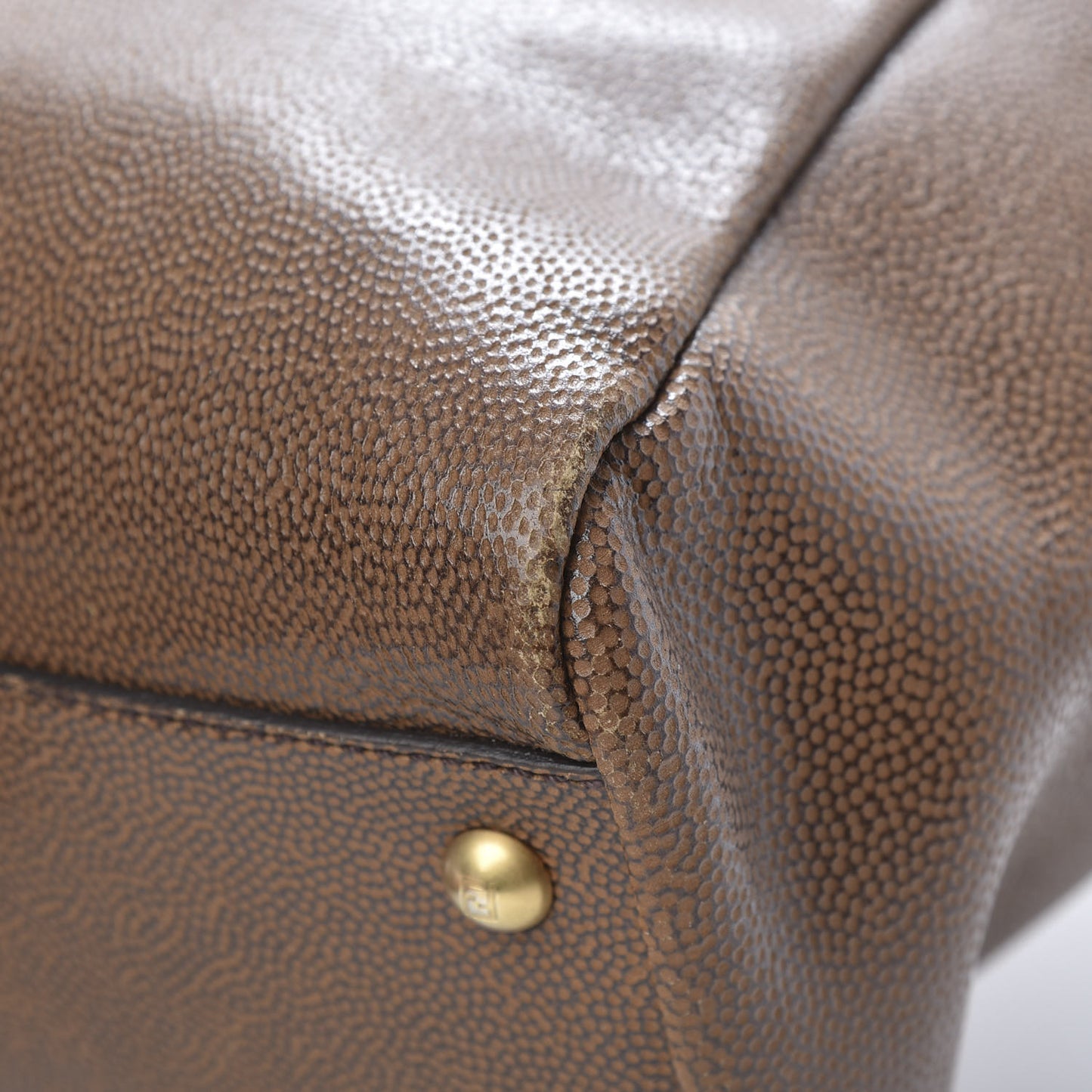 Patent Large Peekaboo Iconic Satchel Brown