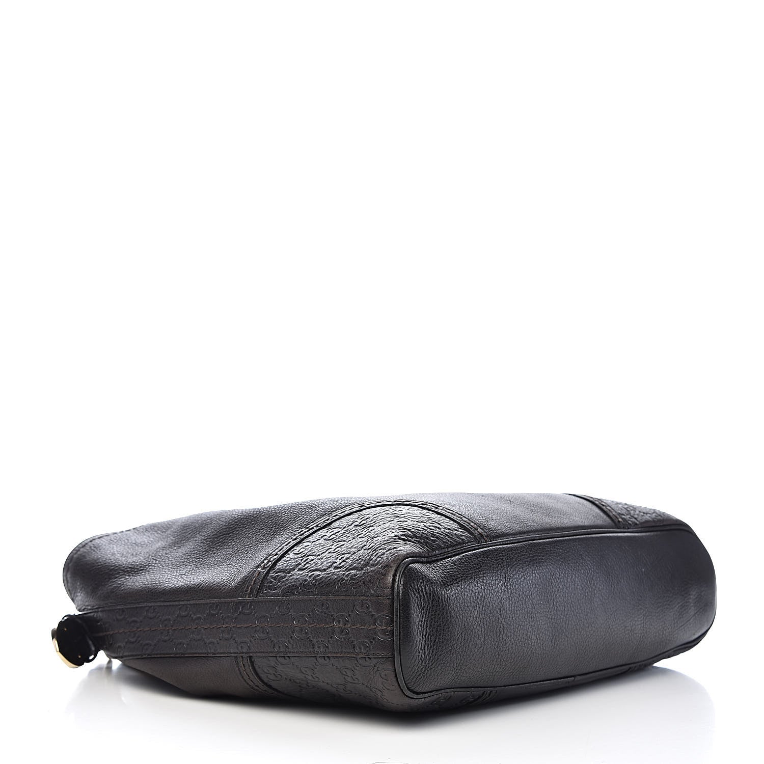 Gucci Calfskin Guccissima Trim Large Signoria Hobo Dark Brown 4 of 12