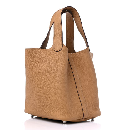 Hermes Taurillon Clemence Picotin Lock 18 PM Biscuit 3 of 9