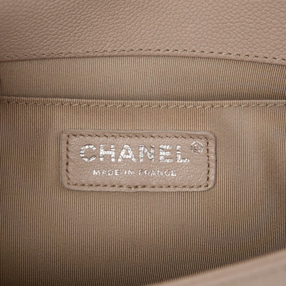 Chanel Caviar Quilted Medium Boy Flap Beige 7 of 8
