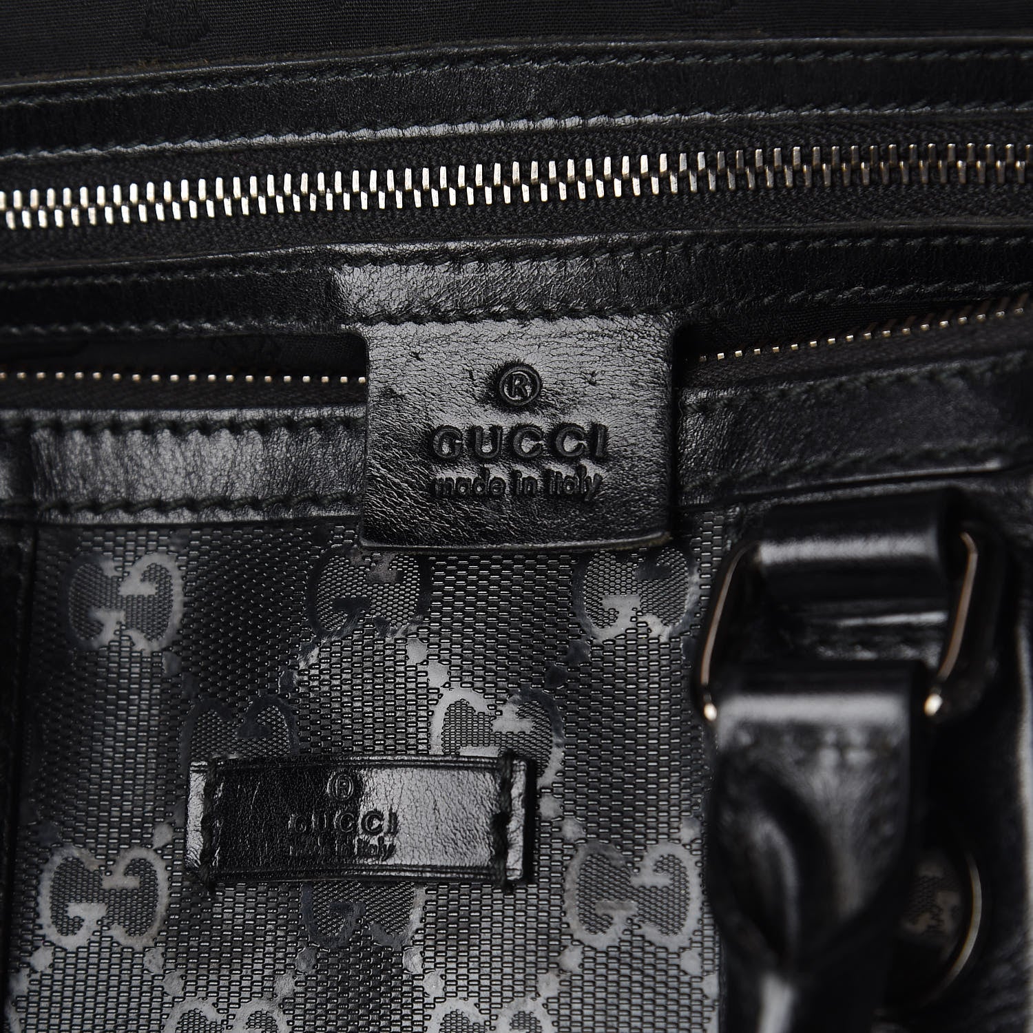 Gucci Imprime Monogram Medium Joy Stud Boston Black 8 of 10