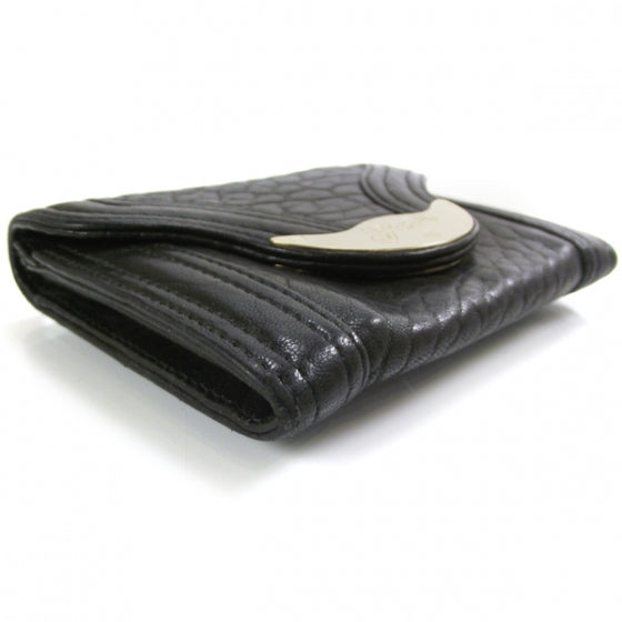 Nappa French Flap Wallet Black
