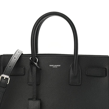 Saint Laurent Grained Calfskin Baby Sac De Jour Black 7 of 9
