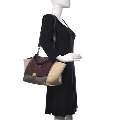 Celine Smooth Calfskin Medium Tri-Color Trapeze 2 of 11