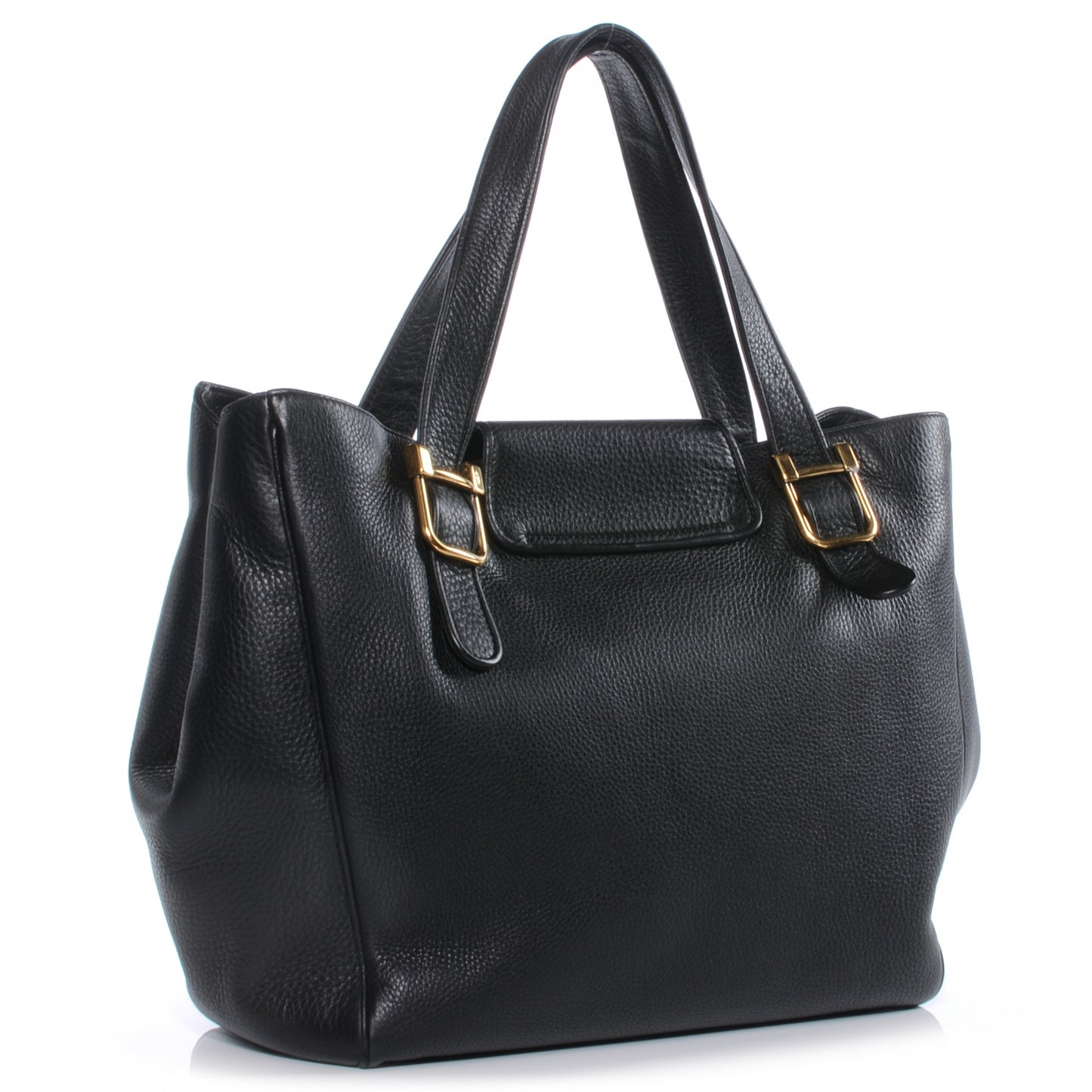 Pebbled Calfskin Medium 1973 Tote Black