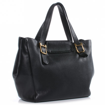 Gucci Pebbled Calfskin Medium 1973 Tote Black 3 of 8