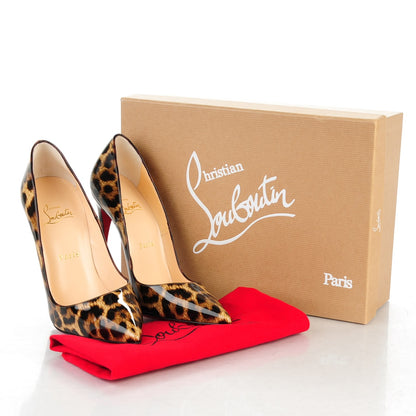 Christian Louboutin Patent Leopardino So Kate 120 Pumps 39 Brown 7 of 7